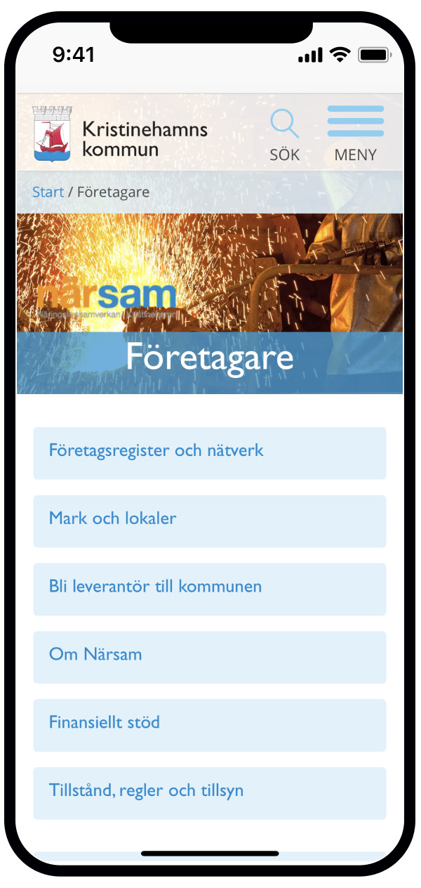 Kristinehamn företagare iphone