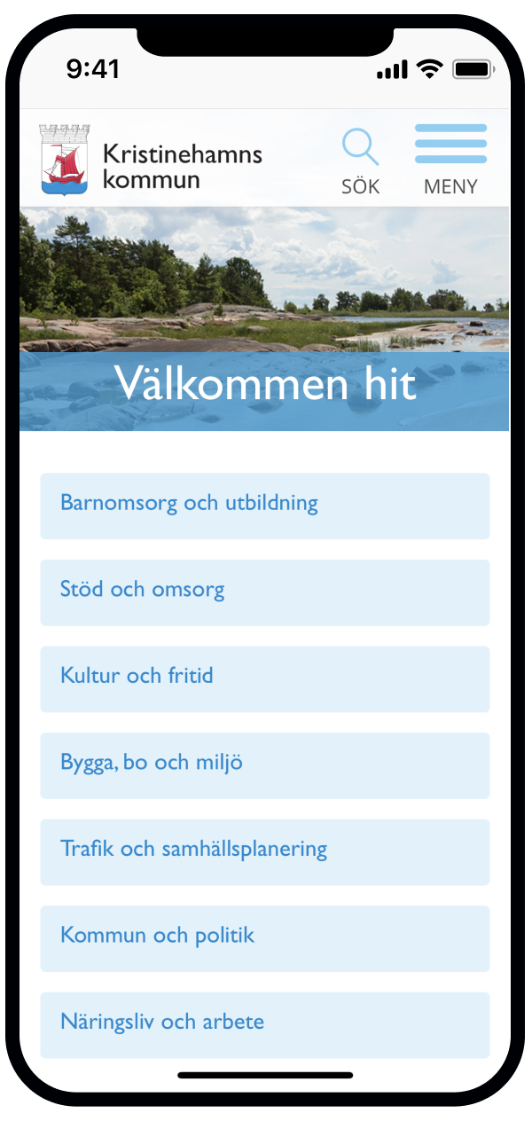 Kristinehamn startsida iphone