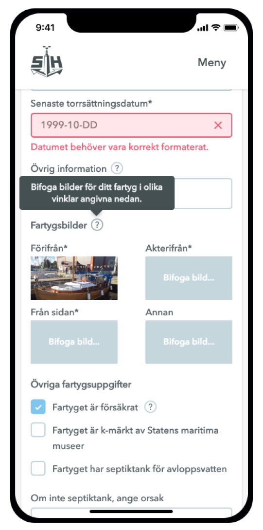Stockholms Hamnar Köpoolen - ansökan iPhone